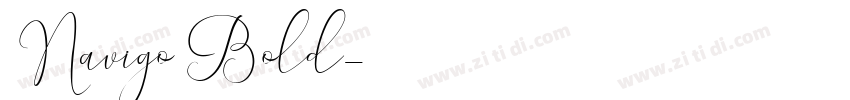 Navigo Bold字体转换